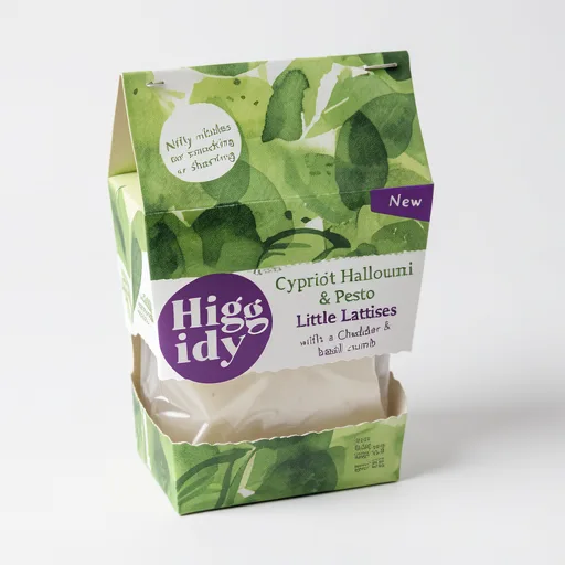 Higgidy Cypriot Halloumi Pesto Little Lattices 120g