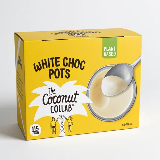 The Coconut Collab White Chocolate Pots 4x45g