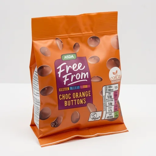 ASDA Free From Free From by  Choc Orange Buttons 25g