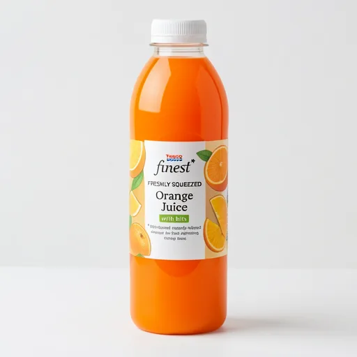 Tesco Finest Freshly Squeezed Orange Juice with Bits 750ml
