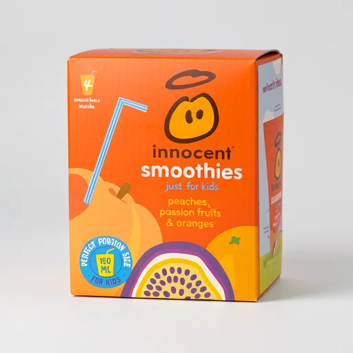 Innocent Kids Peaches, Passion Fruits & Oranges Smoothies 4 x 150ml