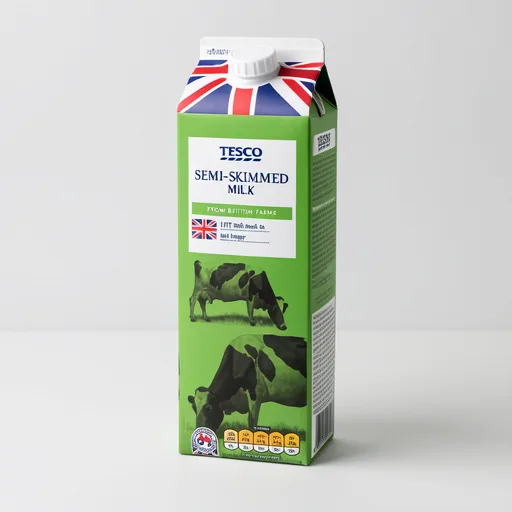 Tesco British Semi Skimmed Longlife Uht Milk 1 Litre