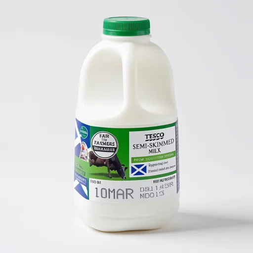 Tesco British Semi Skimmed Milk 568 Ml, 1 Pint