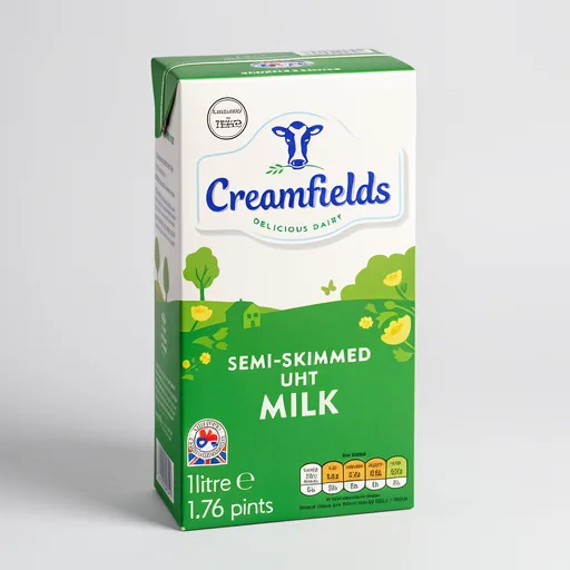 Creamfields Semi Skimmed UHT Milk 1L