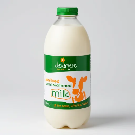 Delamere Dairy Sterilised Semi-Skimmed Milk 1 Litre