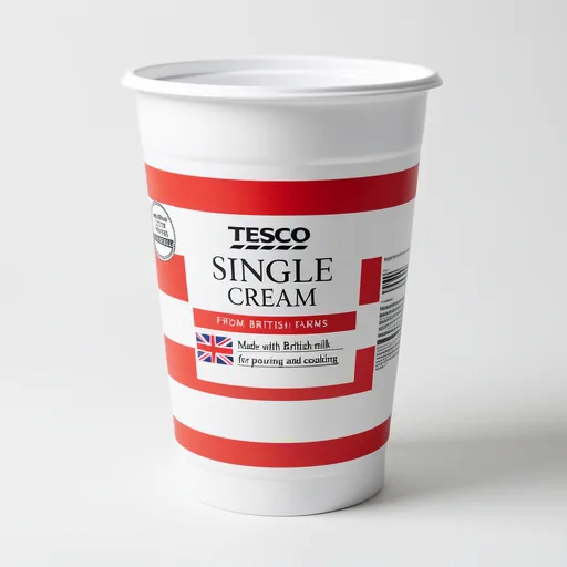 Tesco British Single Cream 600Ml