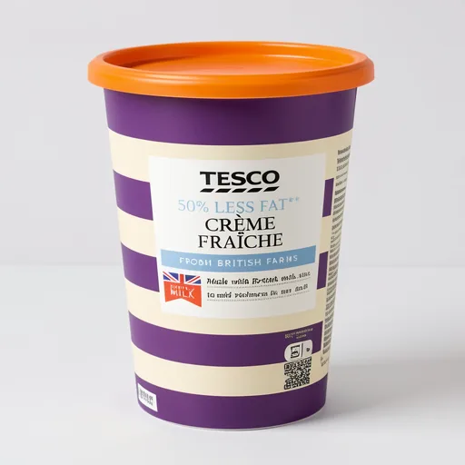 Tesco 50% Less Fat Creme Fraiche 600Ml