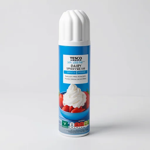 Tesco 30% Less Fat Dairy Spray Cream 250g 