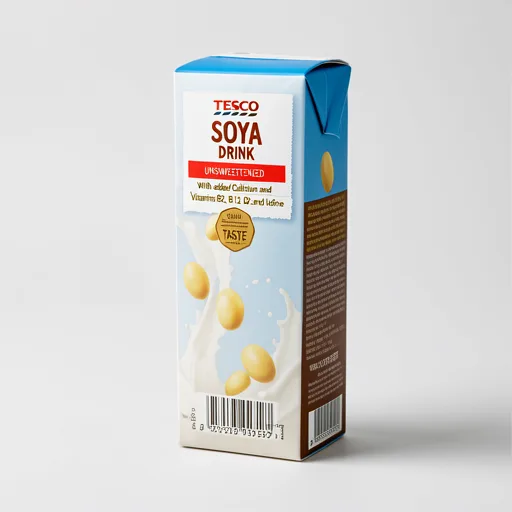 Tesco Soya Drink Unsweetened 1Ltr