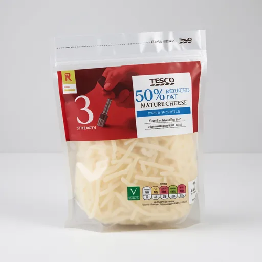 Tesco 50% Reduced Fat Mature Grated Cheese 250G