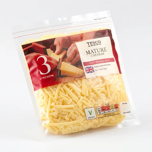 Tesco British Mature Grated Cheddar Cheese 250 G