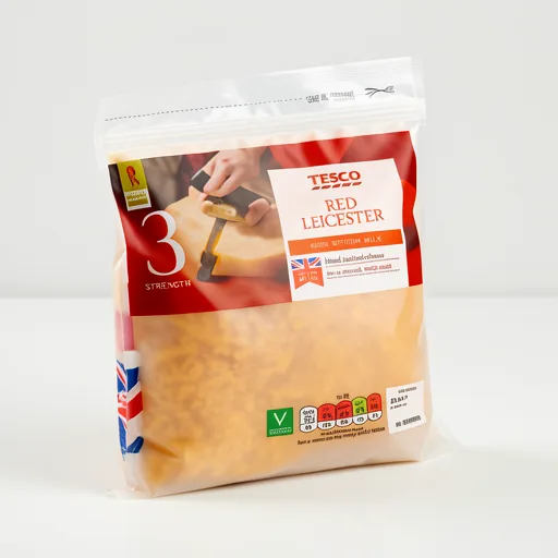 Tesco Grated Red Leicester 250 G