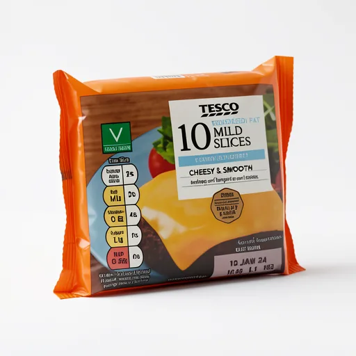 Tesco 10 Reduced Fat Mild Slices 200G