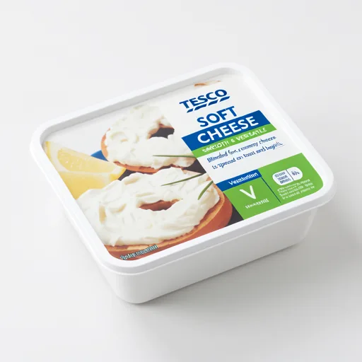 Tesco Soft Cheese Plain Full Fat 200G