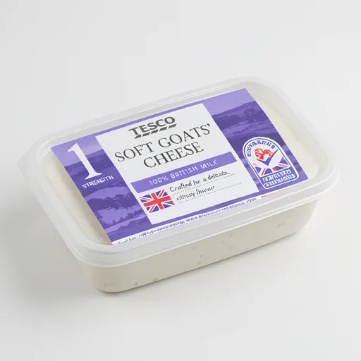 Tesco British Goats Cheese 125G