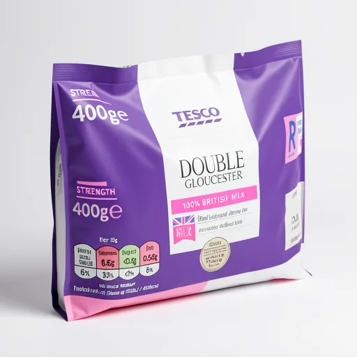 Tesco Double Gloucester Cheese 400G