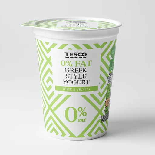Tesco 0% Fat Greek Style Yogurt 500G