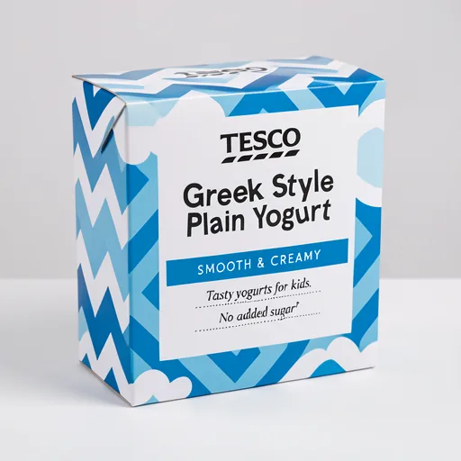 Tesco Greek Style Plain Yogurt 4 x 90g
