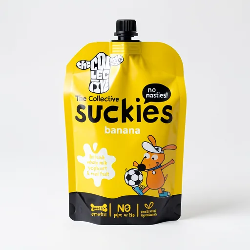 The Collective Suckies Banana Kids Yoghurt Pouch 90g
