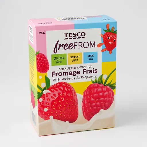 Tesco Free From Raspberry Strawberry Soya Alternative 4X90g