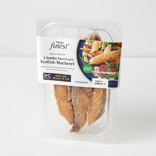 Tesco Finest Sweetcure Smoked Mackerel Fillets 160G