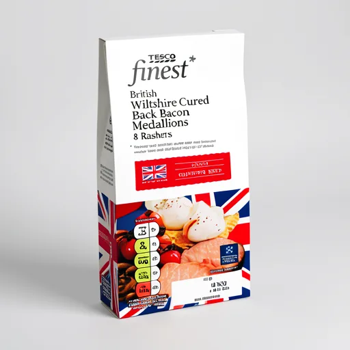 Tesco Finest 8 Smoked Bacon Medallions 200G