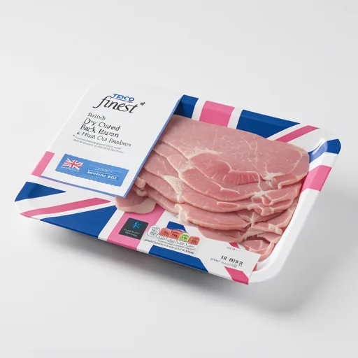 Tesco Finest Unsmoked 6 Dry Cure Thick Cut Bacon 240G