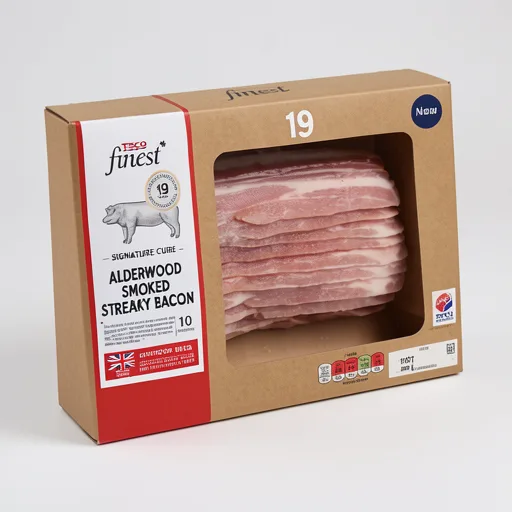 Tesco Finest Signature Cure 10 Alderwood Smoked Streaky Bacon 200g