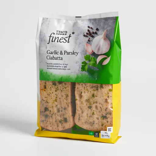 Tesco Finest Garlic & Parsley Ciabatta 255G