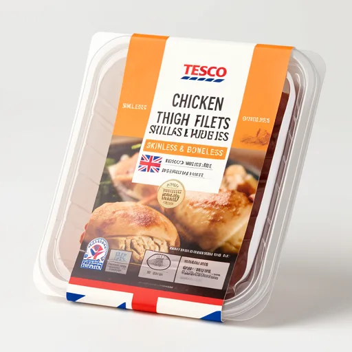 Tesco British Chicken Thigh Fillets 600G