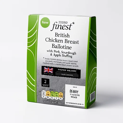 Tesco Finest British Chicken Breast Ballotine with Pork, Sourdough & Apple Stuffing 372g
