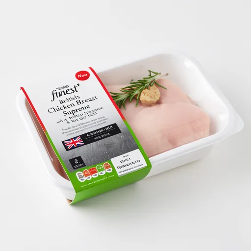 Tesco Finest British Chicken Breast Supreme with a pink peppercorn & Tarragon melt 530g