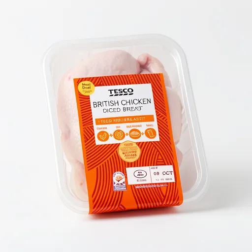 Tesco British Chicken Diced Breast 250g