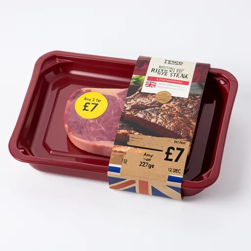 Tesco Beef Ribeye Steak 227G
