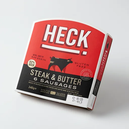 HECK Steak & Butter Beef Sausages 340g
