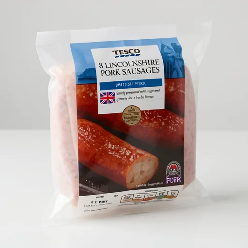 Tesco British Lincolnshire Sausages 8 Pack 454G