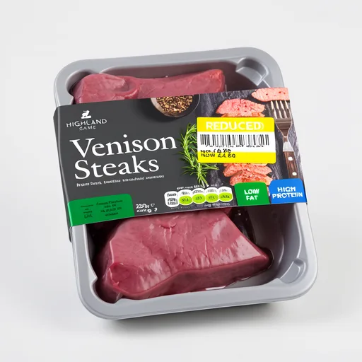 Highland Game Venison Steaks 250g