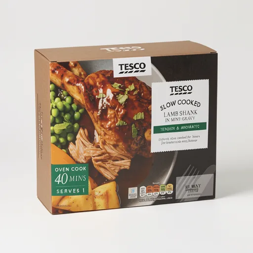 Tesco Lamb Shank In Mint Gravy 450G