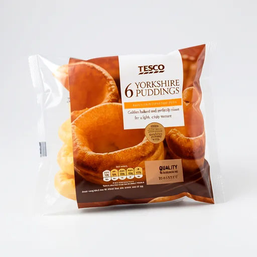 Tesco Yorkshire Puddings 6 Pack 180G