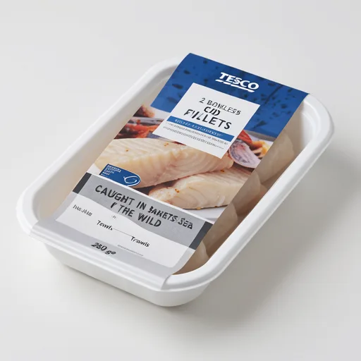 Tesco 2 Boneless Cod Fillets 280G