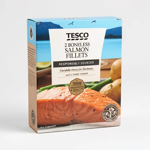 Tesco 2 Boneless Salmon Fillets 260G