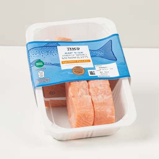 Tesco Ready To Eat Honey Hot Smoked Salmon Fillets 180g
