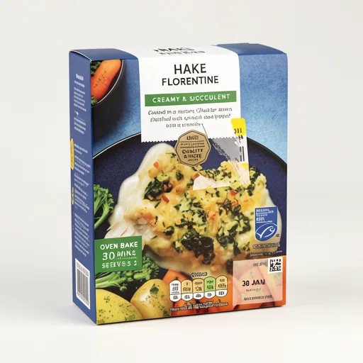 Tesco Hake Florentine 360g