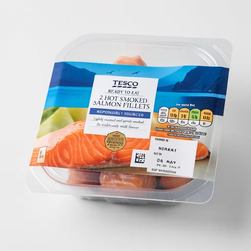 Tesco Hot Smoked Salmon Fillets 180G