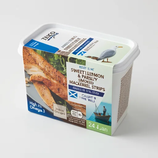 Tesco Lemon & Parsley Smoked Mackerel Strips 200G