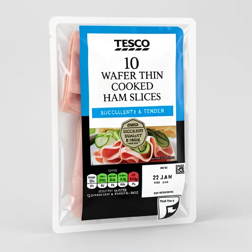 Tesco Wafer Thin Cooked Ham 125g 