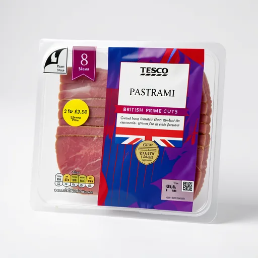 Tesco British Pastrami Slices 100g