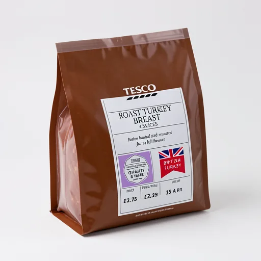 Tesco Deli Roast Turkey Breast 120G