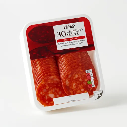 Tesco Spanish Chorizo Sausage Slices 150G