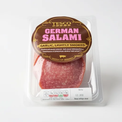 Tesco German Style Salami Slices 12 Pack 125g